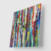 Onafhankelijkheidsdag wandklok vierkante klok (Hoek)