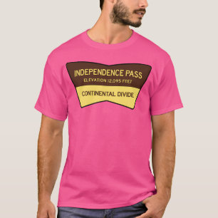 Onafhankelijkheidspas Colorado Rocky Mountains Nat T-shirt