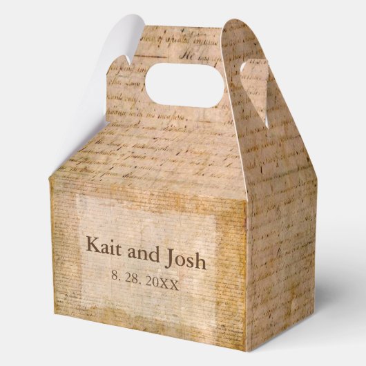 Onafhankelijkheidsverklaring 📜 1776 bedankdoosjes (Achterkant)