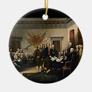 Onafhankelijkheidsverklaring 1776 keramisch ornament