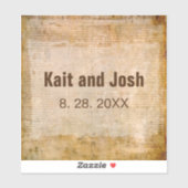 Onafhankelijkheidsverklaring 📜1776 Perkament Sticker (Vel)