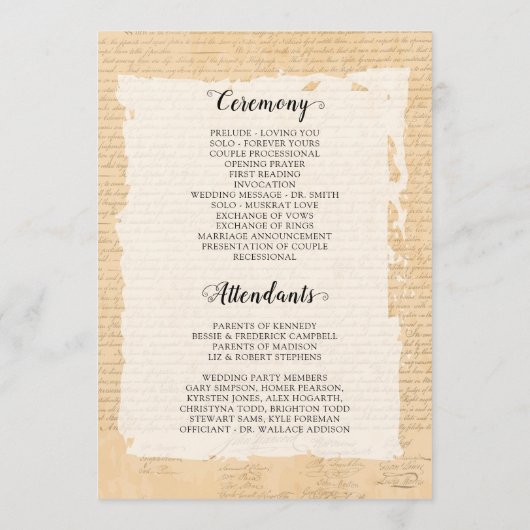 Onafhankelijkheidsverklaring 📜 1776 programma (Achterkant)