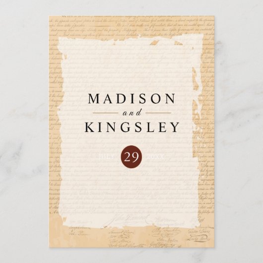 Onafhankelijkheidsverklaring 📜 1776 programma (Voorkant)