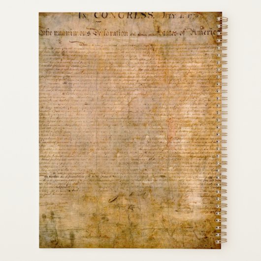 Onafhankelijkheidsverklaring 📜 1776  Verenigde St Planner (Achterkant)