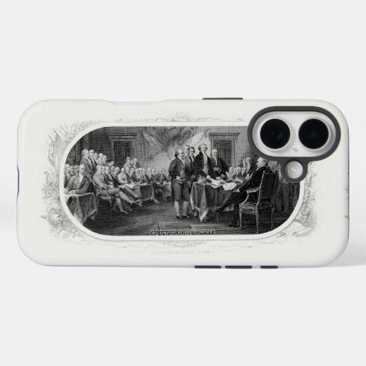 Onafhankelijkheidsverklaring: $ 2 Bill, Etsen Case-Mate iPhone Case (Achterkant (horizontaal))