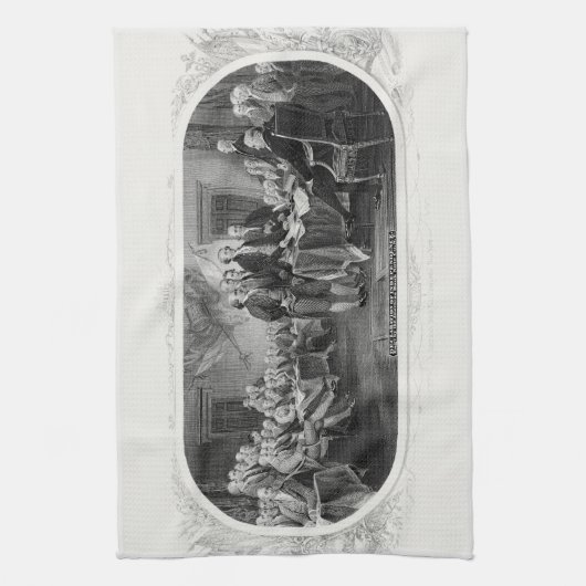 Onafhankelijkheidsverklaring: $ 2 Bill, Etsen Theedoek (Verticaal)