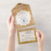 Onafhankelijkheidsverklaring 📜 Amerikaans perkame All In One Uitnodiging (Afscheurbaar)