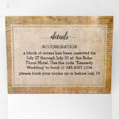 Onafhankelijkheidsverklaring 📜 Amerikaans perkame Drieluik Uitnodiging (Binnenzijde eerst)