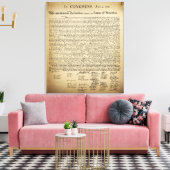  onafhankelijkheidsverklaring canvas afdruk (Insitu (Woonkamer))