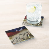 Onafhankelijkheidsverklaring Glazen Onderzetter (Schuin)