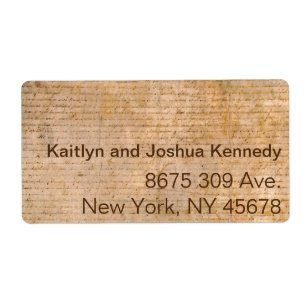 Onafhankelijkheidsverklaring 📜 Historische Parchm Etiket