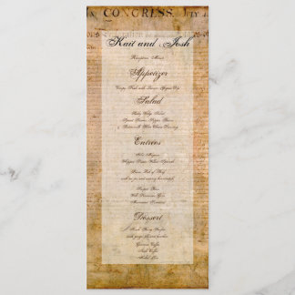 Onafhankelijkheidsverklaring 📜 Historische perkam Menu