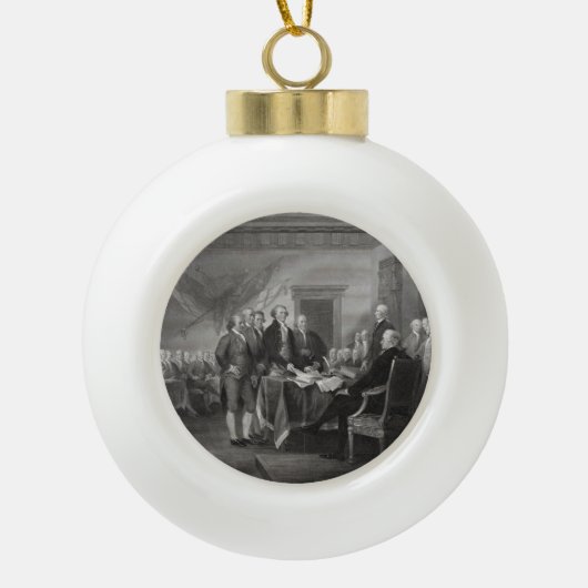 Onafhankelijkheidsverklaring Keramische Bal Ornament (Voorkant)