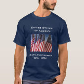 Onafhankelijkheidsverklaring op 4 juli 1776 t-shirt (Voorkant)