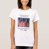 Onafhankelijkheidsverklaring op 4 juli 1776 t-shirt (Voorkant)