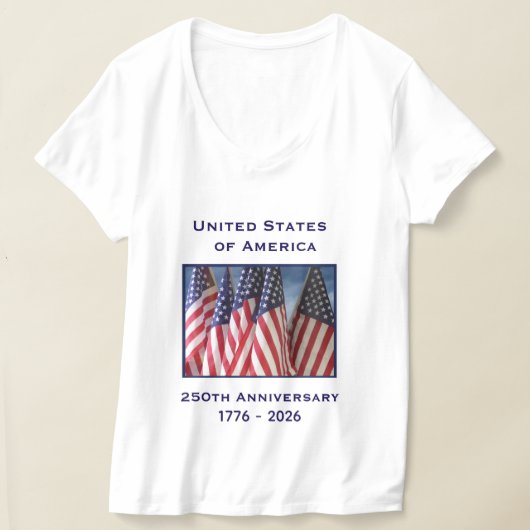 Onafhankelijkheidsverklaring op 4 juli 1776 t-shirt (Laagn)