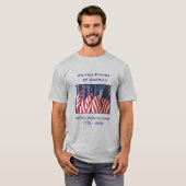 Onafhankelijkheidsverklaring op 4 juli 1776 t-shirt (Voorkant volledig)