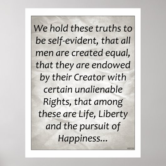 Onafhankelijkheidsverklaring Poster (Voorkant)