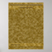 Onafhankelijkheidsverklaring Poster (Voorkant)