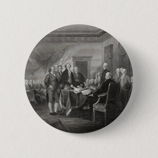Onafhankelijkheidsverklaring Ronde Button 5,7 Cm (Voorkant)