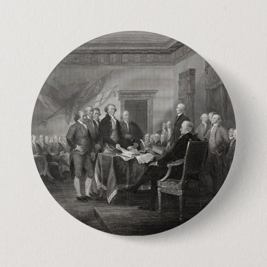 Onafhankelijkheidsverklaring Ronde Button 7,6 Cm (Voorkant)