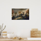 Onafhankelijkheidsverklaring van John Trumbull 181 Poster (Keuken)