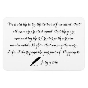 Onafhankelijkheidsverklaring Verenigde Staten 1776 Magneet