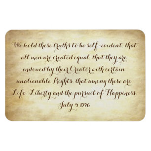 Onafhankelijkheidsverklaring Verenigde Staten 1776 Magneet