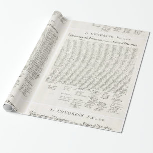 Onafhankelijkheidsverklaring Verenigde Staten Cadeaupapier