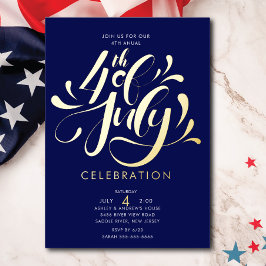 Onafhankelijkheidsviering VS Folie Uitnodiging