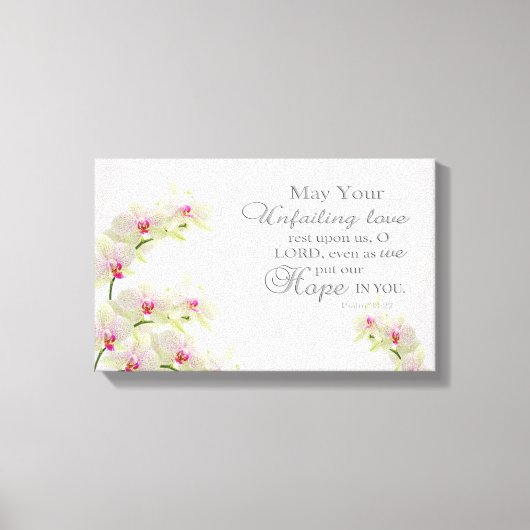 Onaflatende Liefde O Heer Omwikkeld Canvas Afdruk (Voorkant)