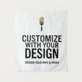 Onbedrukt aangepast 86x102cm bedrijf gepersonalise wandkleed (Voorkant)