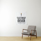 Onbedrukt aangepast 86x102cm bedrijf gepersonalise wandkleed (In situ)