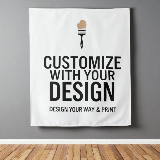 Onbedrukt aangepast 86x102cm bedrijf gepersonalise wandkleed