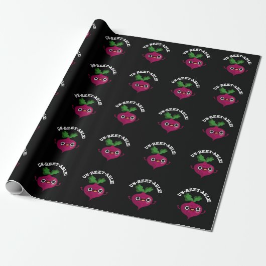 Onbeet-able schattige Veggie Beet Pun Cadeaupapier (Uitgerold)