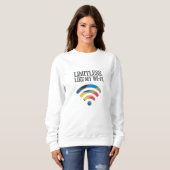 Onbegrensd. Zoals mijn wifi Trui (Voorkant volledig)