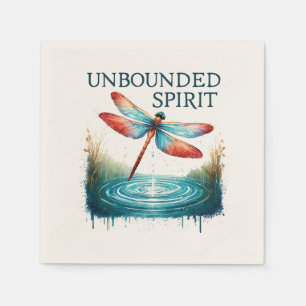Onbegrensde Geest - Artistieke Dragonfly Servet