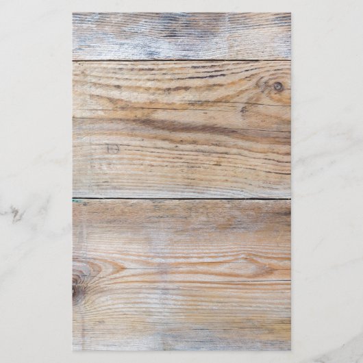 Onbehandeld hout briefpapier (Voorkant)
