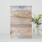 Onbehandeld hout briefpapier (Staand voorkant)