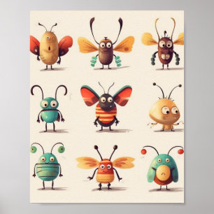 onbekend insect, beest, insect, rare insecten poster