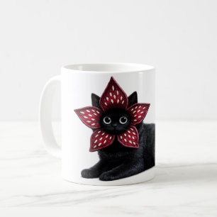 Onbekend Monster Zwarte Kat Donkere Fantasy Kat Koffiemok