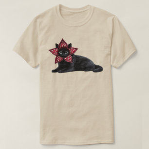 Onbekend Monster Zwarte Kat Donkere Fantasy Kat T-shirt