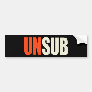 Onbekend onderwerp bumpersticker
