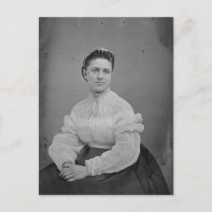 Onbekend Woman Civil War Era Portret Briefkaart