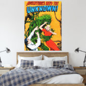 Onbekende groene stripverhalen canvas afdruk (Insitu (Slaapkamer))