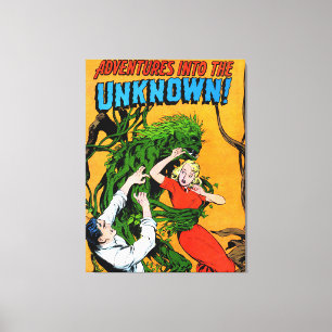 Onbekende groene stripverhalen canvas afdruk