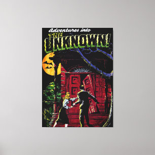 Onbekende komieken van het Haunted House Canvas Afdruk