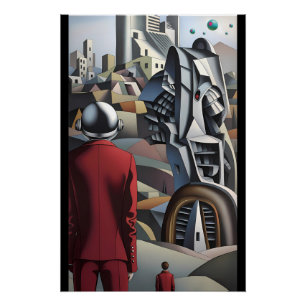 Onbekende ontwrichting - Ken Gage Surreal Art Perfect Poster