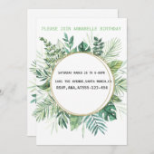 Onbekende uitnodiging voor bloederige verjaardag (Voorkant / Achterkant)