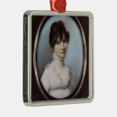 Onbekende vrouw metalen ornament (Rechts)